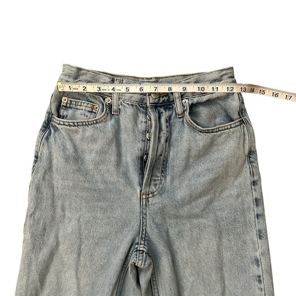 Topshop Light Wash Straight High Waisted jeans size 26 - Picture 4 of 7